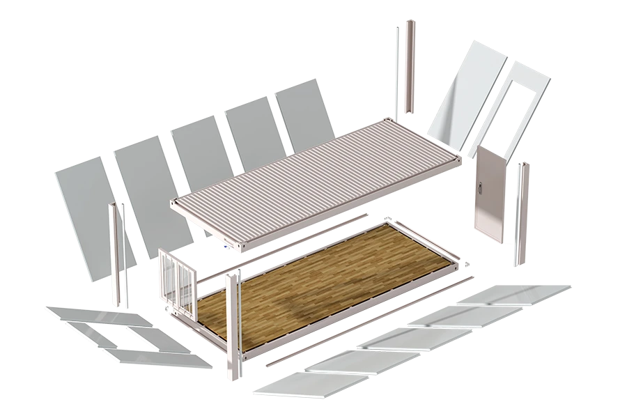 Akay detachable container house structure diagram