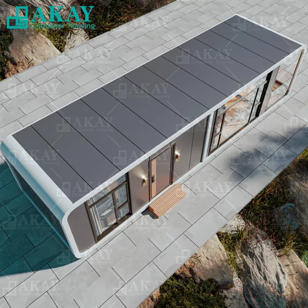 AKAY Modern High-End Prefabricated House Factory Custom Eco Capsule Home Modular Prefab Houses Detachable Container House-1