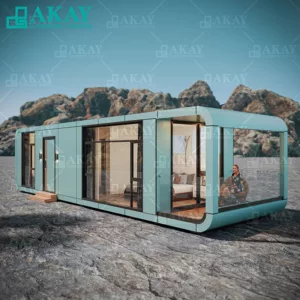 AKAY Modern Luxury Custom Mobile Prefabricated House Fashion Capsule Home Detachable Container House-1
