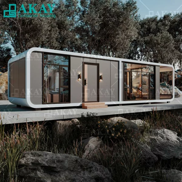 AKAY Modern High-End Prefabricated House Factory Custom Eco Capsule Home Modular Prefab Houses Detachable Container House-3