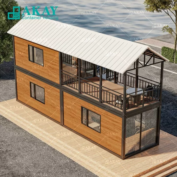 Luxury Double Storey Dormitory Modular Home Luxury Villas Prefabricated Home Prefab House Detachable Container House (3)