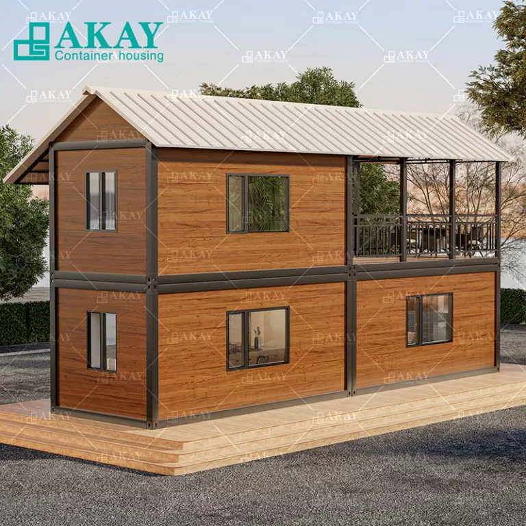 Luxury Double Storey Dormitory Modular Home Luxury Villas Prefabricated Home Prefab House Detachable Container House (4)