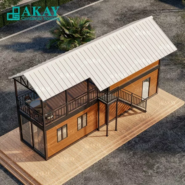 Luxury Double Storey Dormitory Modular Home Luxury Villas Prefabricated Home Prefab House Detachable Container House (5)