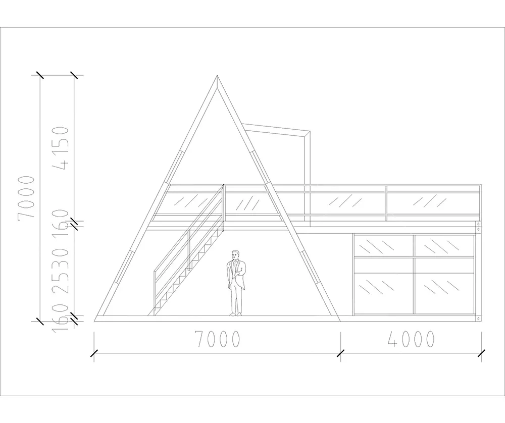 Creative A Frame house design plan (1)