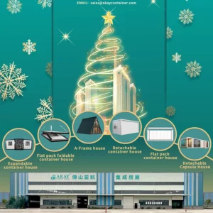 ¡Feliz Navidad! De parte de AKAY Prefabricated Container House