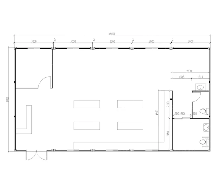 Detachable Container House Japan Five Unicom Customization Prefab homes Temporary Store Booth Modular Prefabricated House (10)