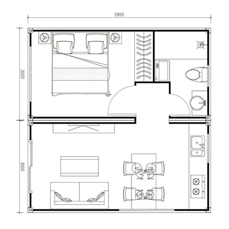 AKAY Modern Insulated Holiday House Factory Custom Movable Prefab Integrated Housing Detachable Container House for Vacation-1014 (8)