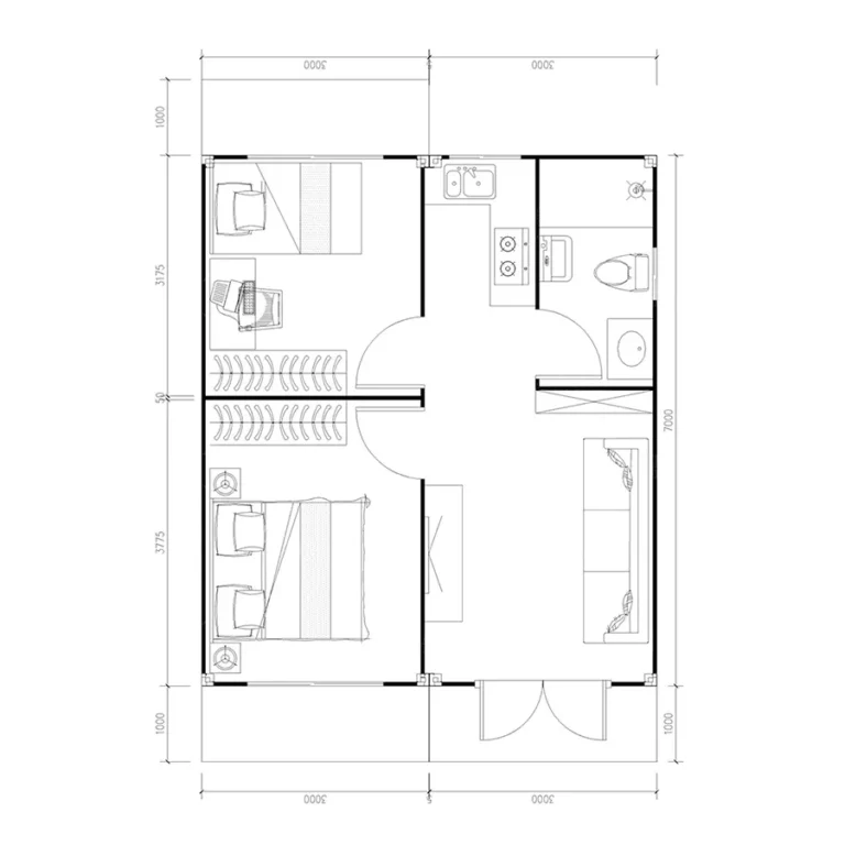 Ayrılabilir Konteyner Ev Üst Düzey Lüks Villalar Açık Hava Özelleştirme Yalıtımlı Prefabrik Evler Modüler Prefabrik Ev (14)