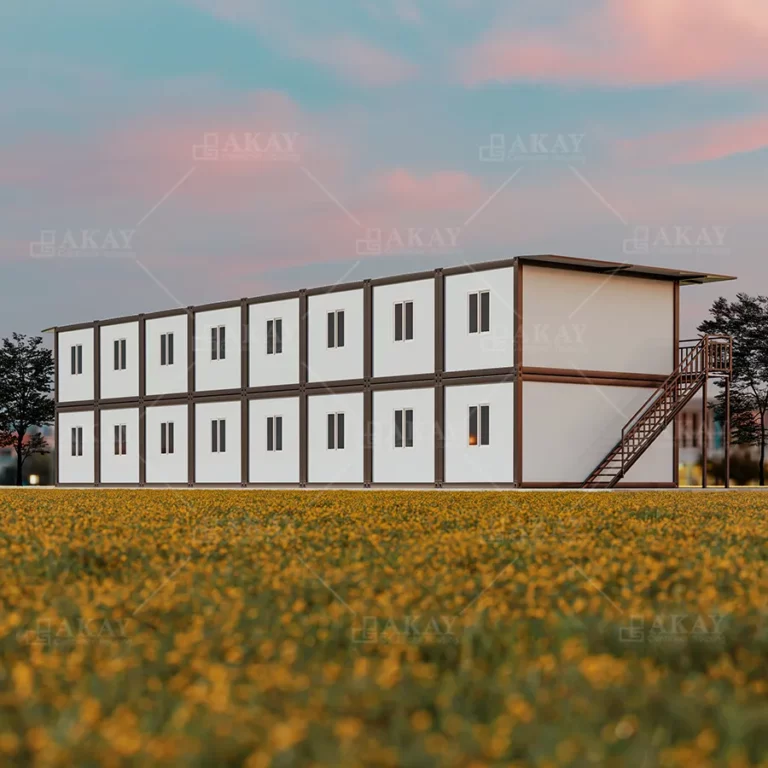 Double-Storey Staff Dormitory Apartment Engineering Project Modular Prefabricated House Prefab Home Detachable Container House-1038 (3)