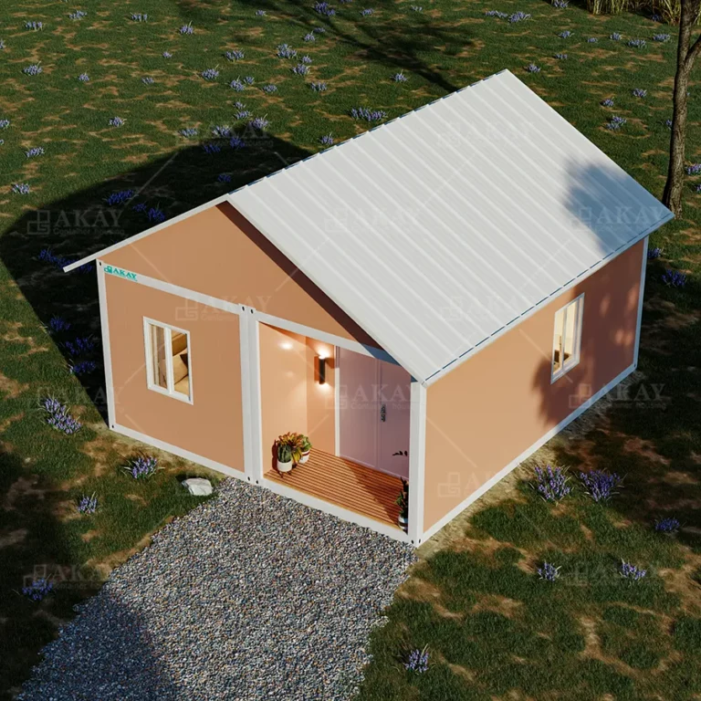 Double-connected sloped-top prefabricated houses for quick installation of customized container homes-1008 (4)