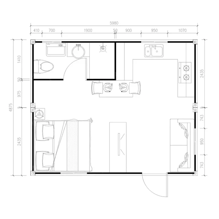 Flat pack foldable container house luxury modern apartment leading manufacturer of prefabricated container houses in China-1010 (1)