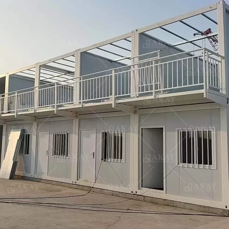 Philippines Engineering Project Modular Double Storey Dormitory Prefabricated House Prefab Home Detachable Container House-1039 (9)