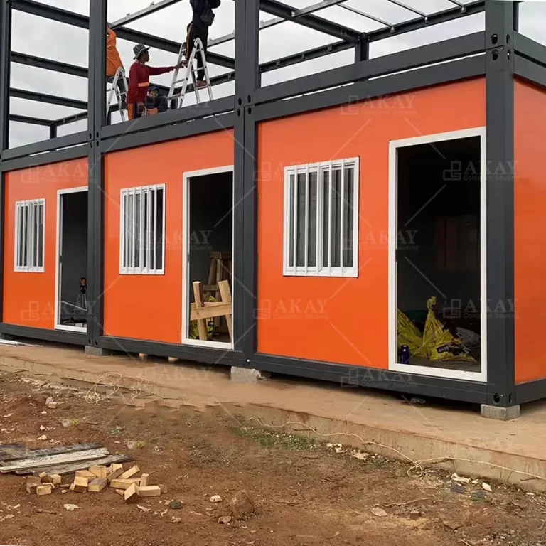 Thailand Project Prefab Homes Modular Prefabricated House Fast Install Double Storey Dormitory Detachable Container House-1059 (6)